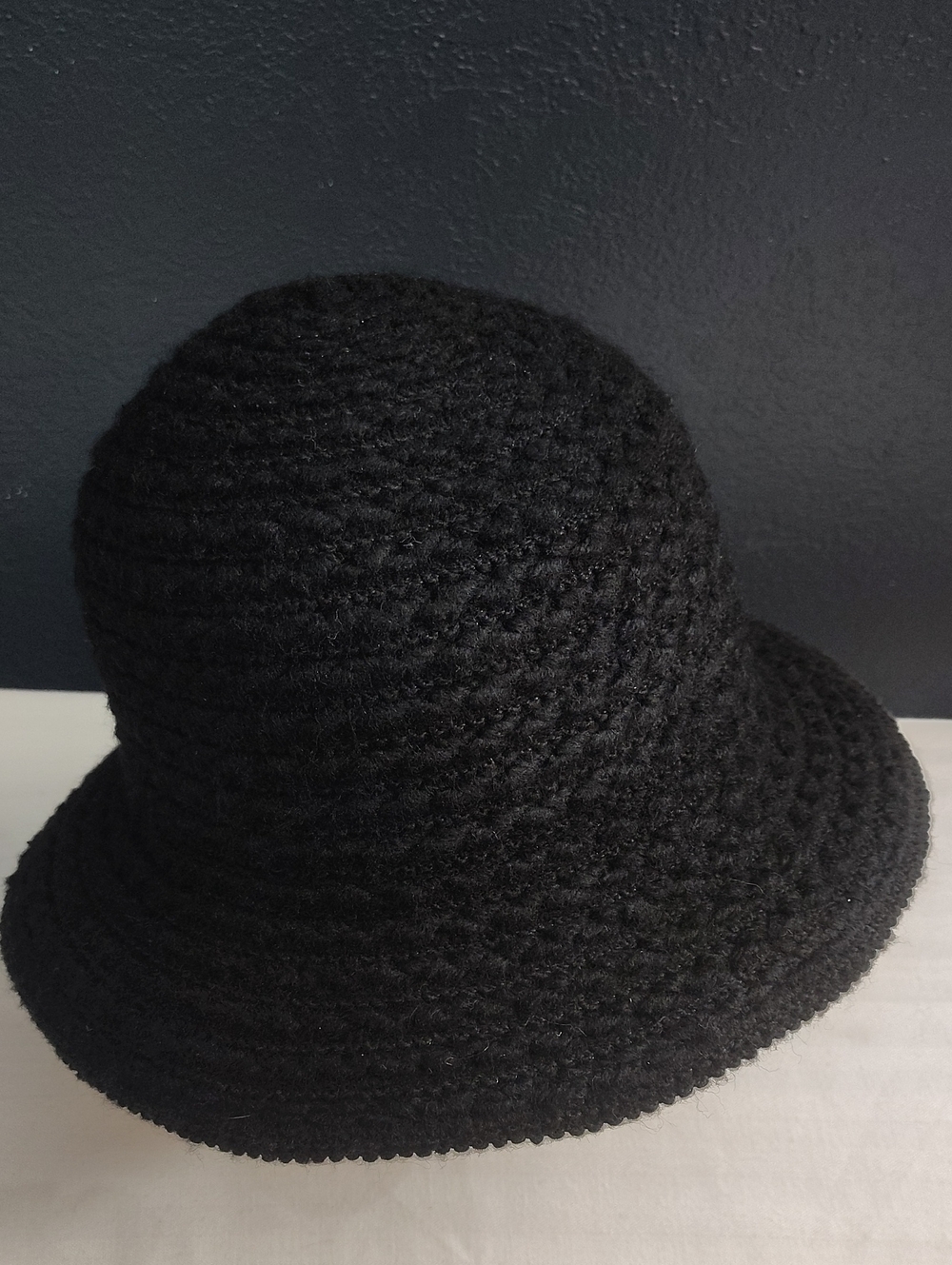 Apt. 9 Black Y2k Street Wear Knit Bucket Hat Circumference 23